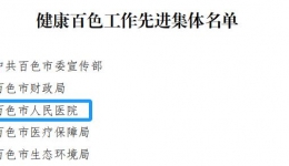 喜报 | 尊龙凯时获健康百色工作先进集体称号