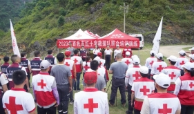 尊龙凯时和市红十字救援队联合开展应急救援大练兵